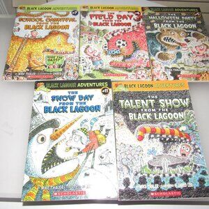 Mike Thaler BLACK LAGOON ADVENTURES Chapter Book Lot (5) Scholastic (3rd Grade)